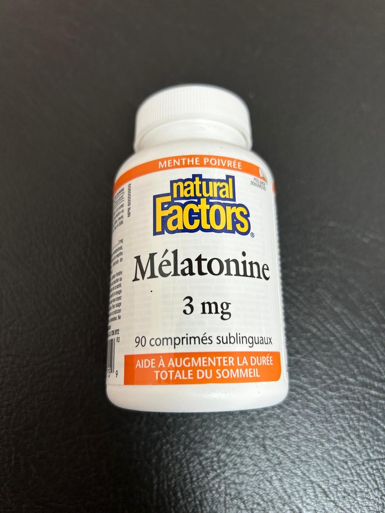 Natural Factors Melatonin 3 mg